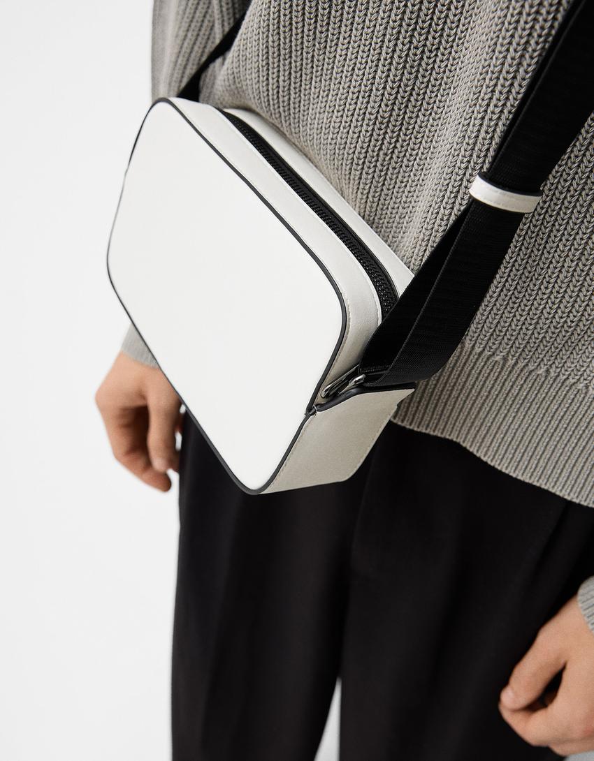 Bolso crossbody caja rígida-Blanco-3