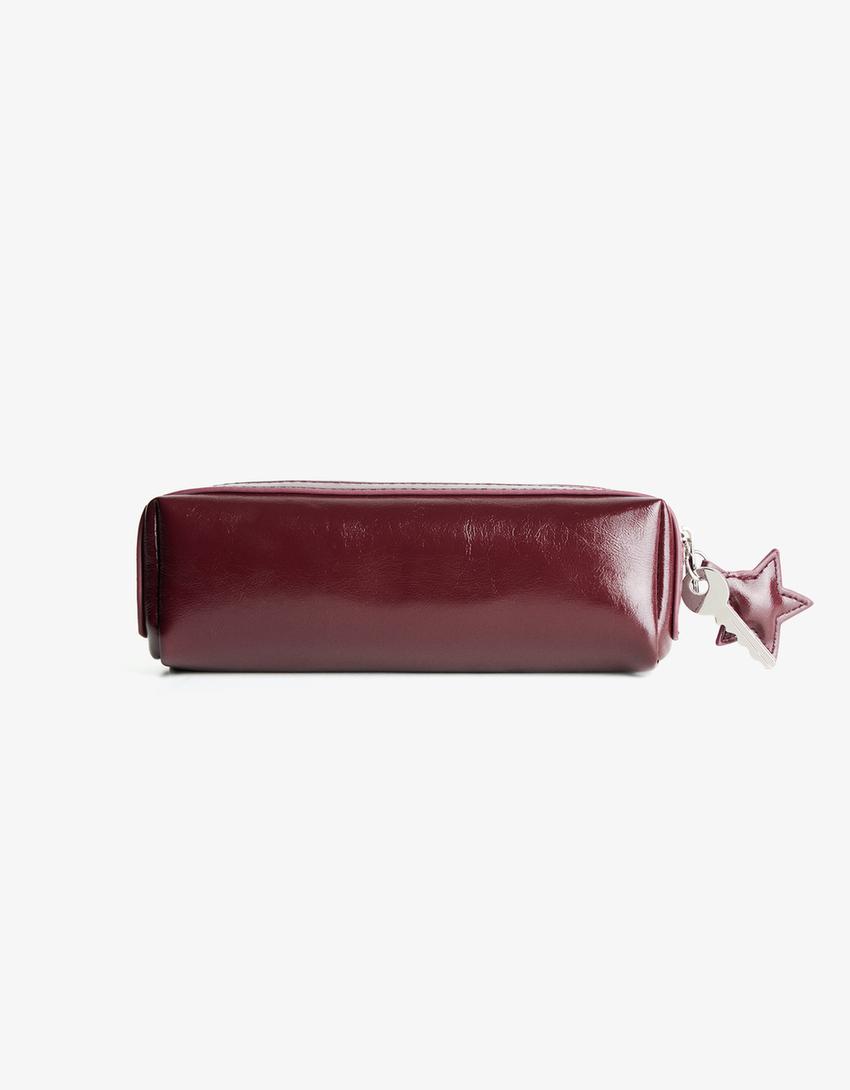 Etui van imitatieleer-Bordeaux