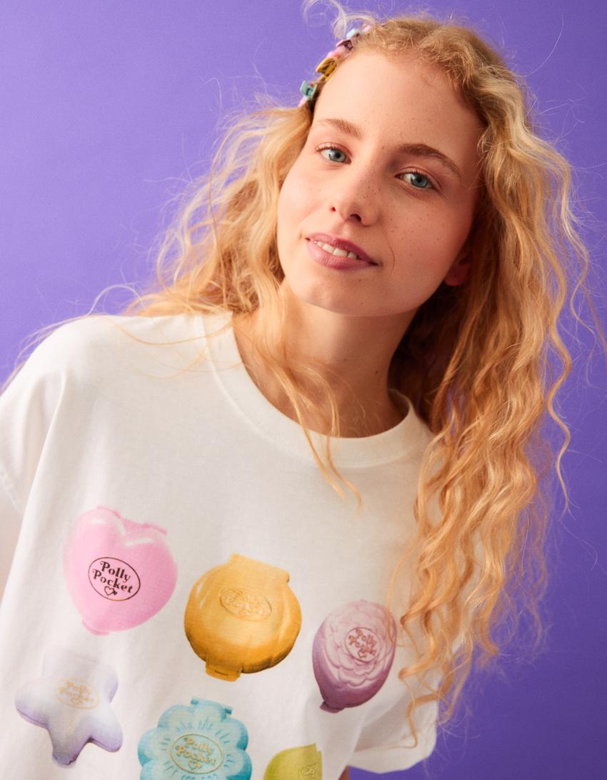 Oversize POLLY POCKET T-shirt-Off white