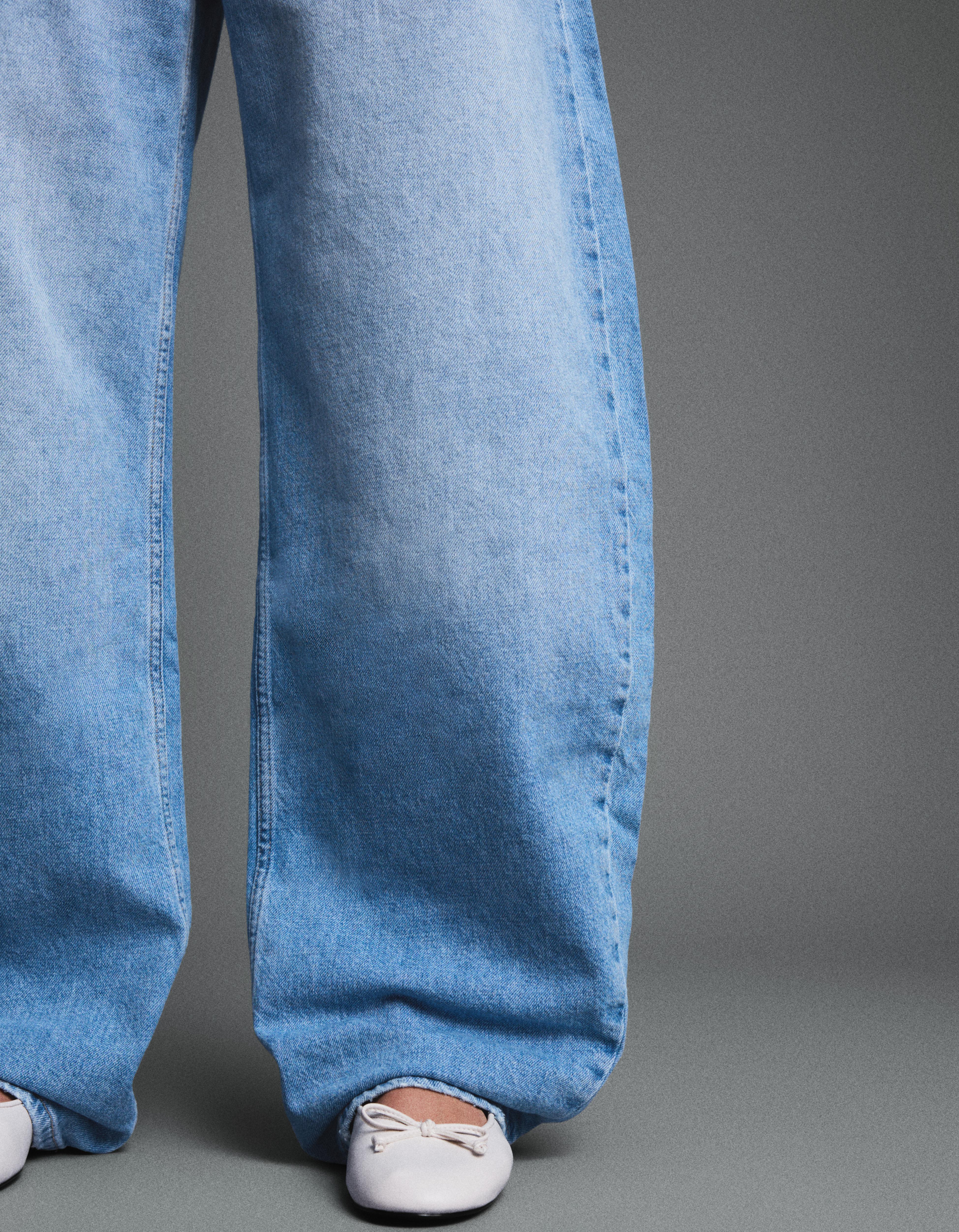 Yüksek bel barrel fit jean - Görsel 8