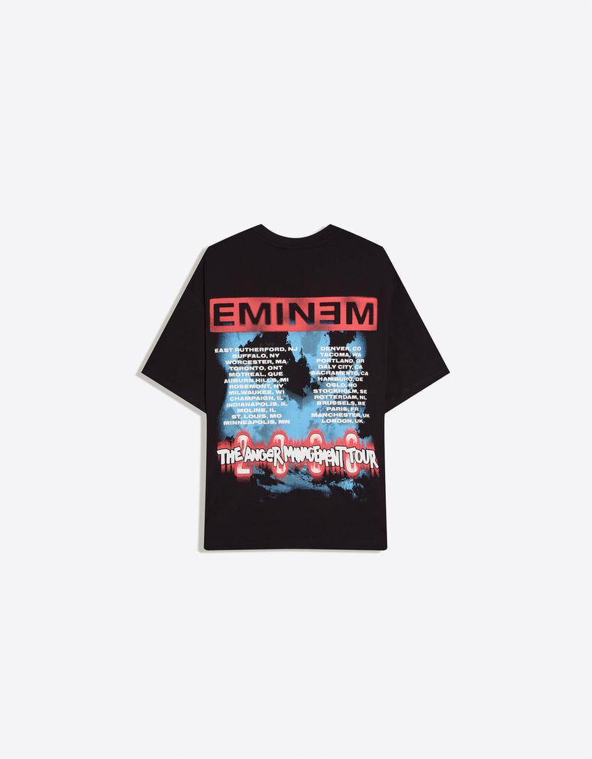 T-shirt manches courtes Eminem-Noir