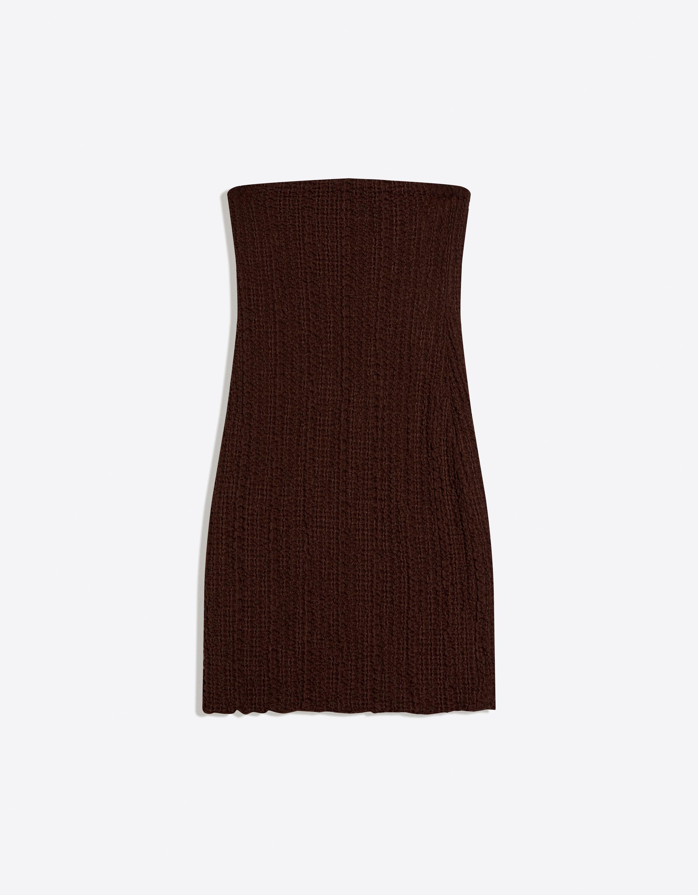 Rustik bandeau mini elbise - Görsel 8