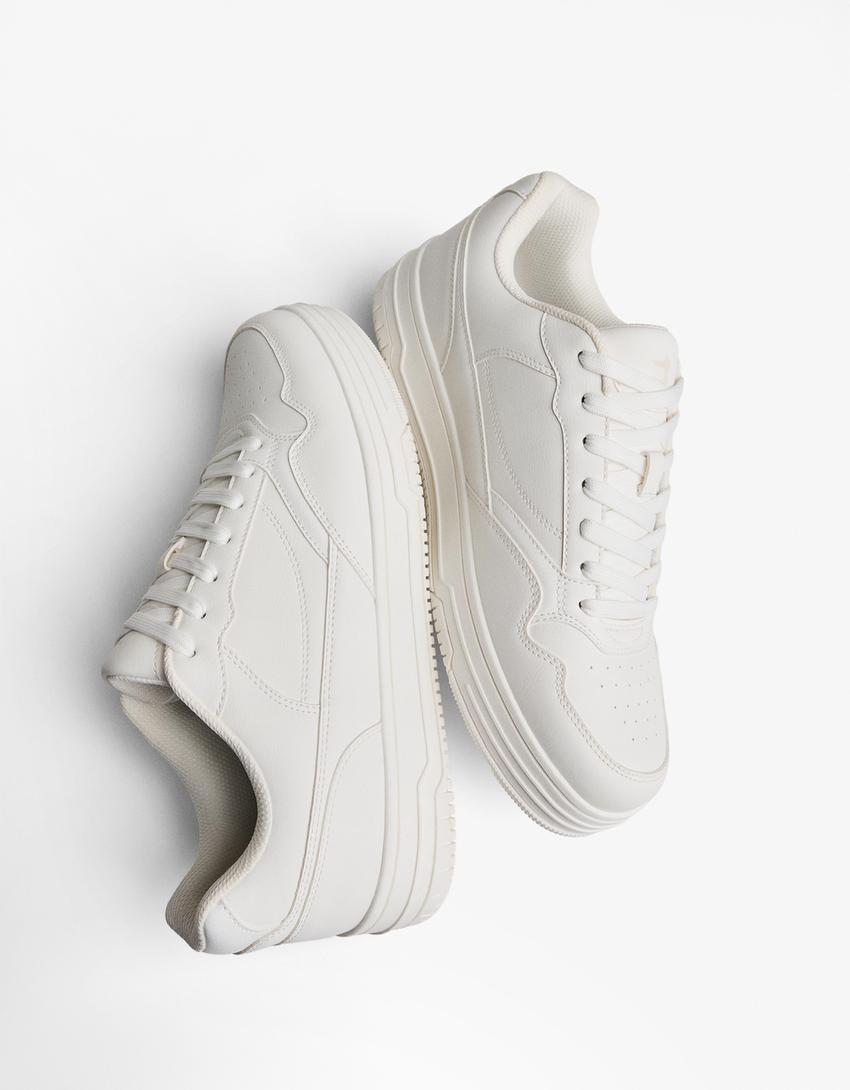 Sneakers street basiche-Bianco
