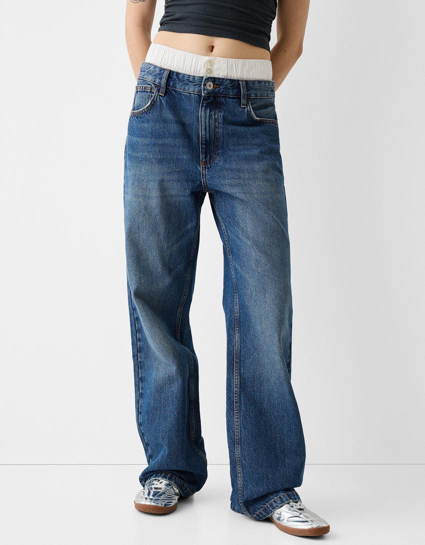 ‘90s underwear jeans-Blue-1