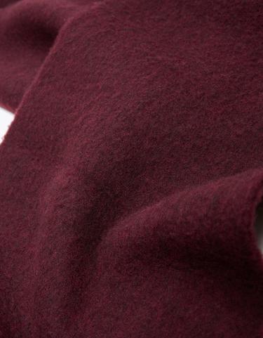 Chunky fringed scarf — Maroon 2
