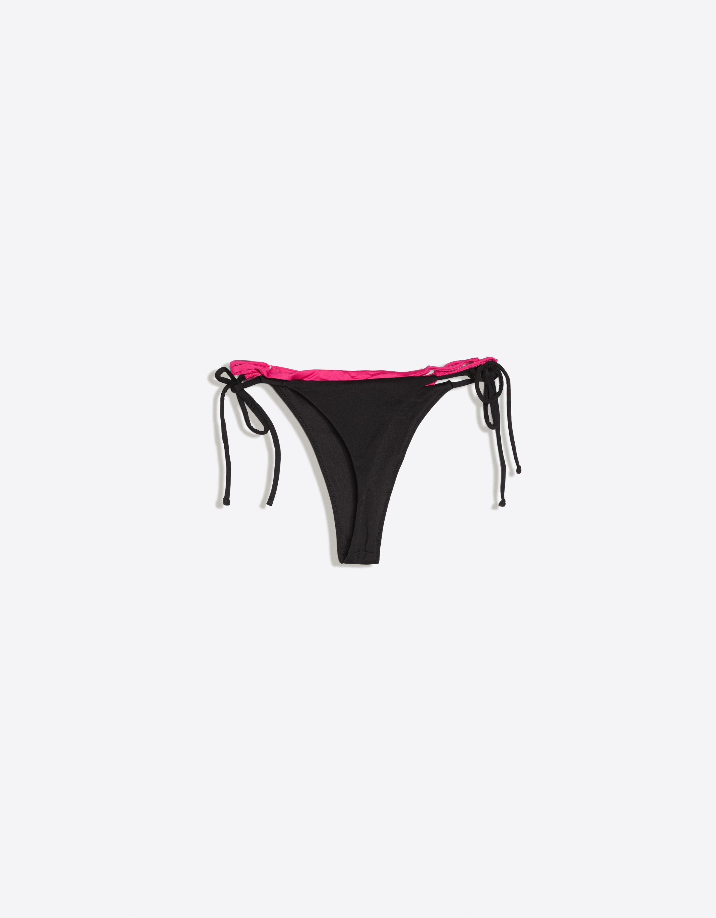 Layered bikini bottoms — Black