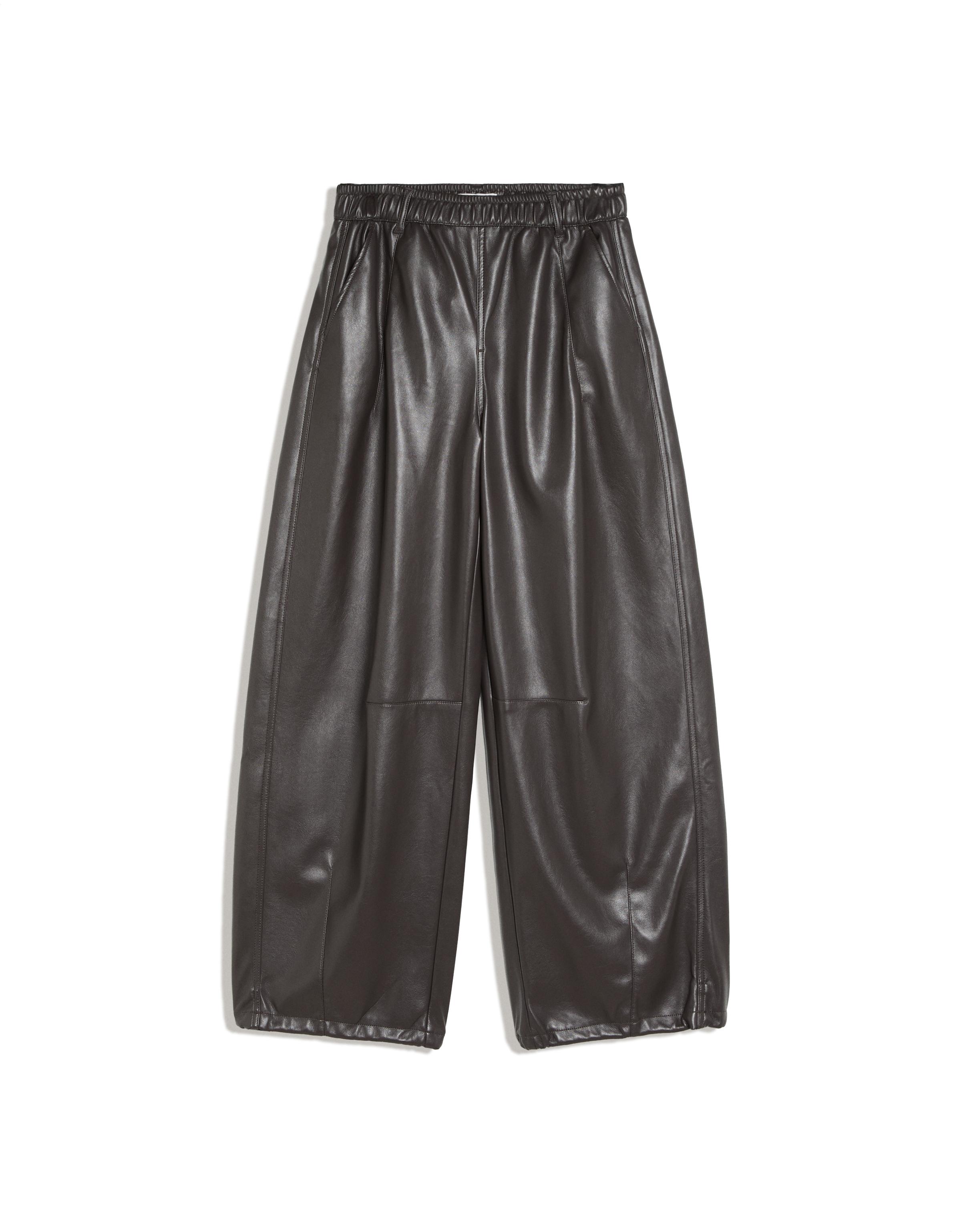 Sarouel trousers leather effect — Grey
