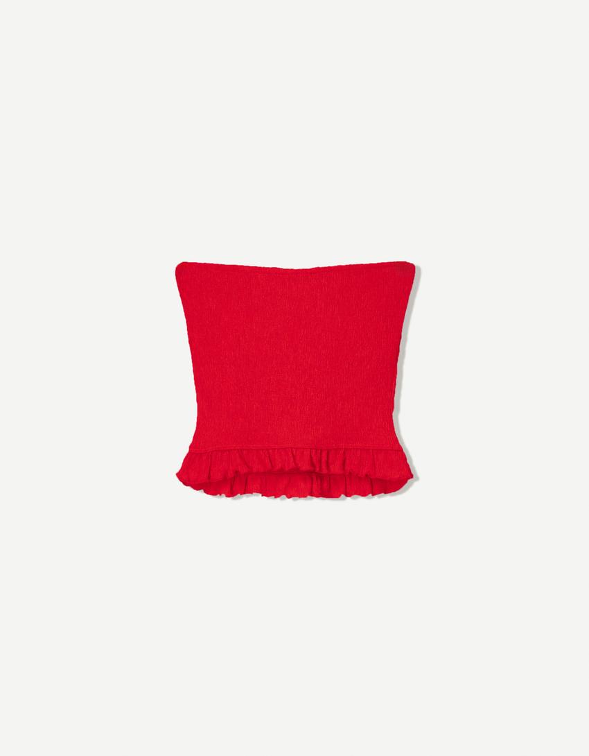 Top bandeau textura-Rojo-5