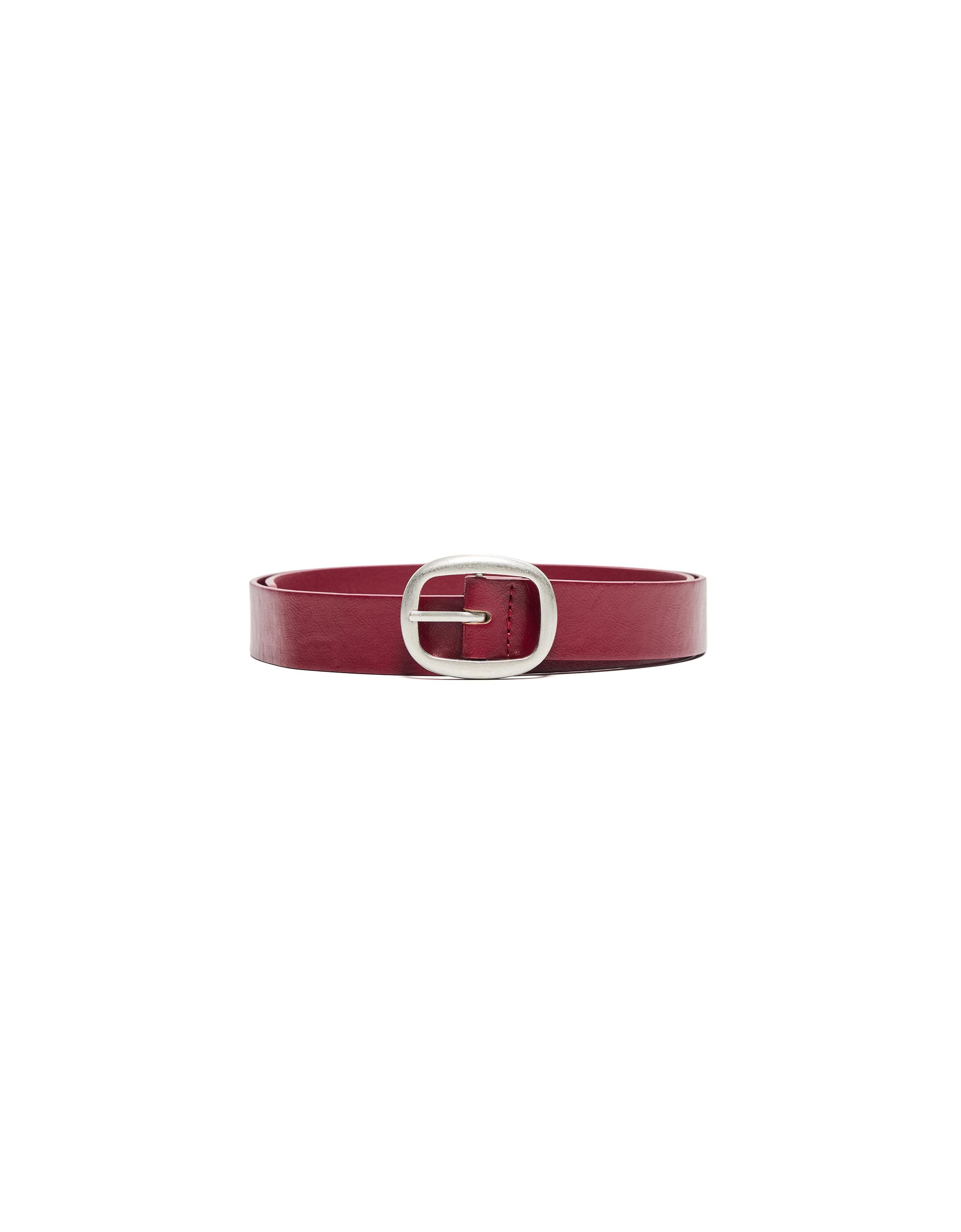 Buckle belt — Burgundy