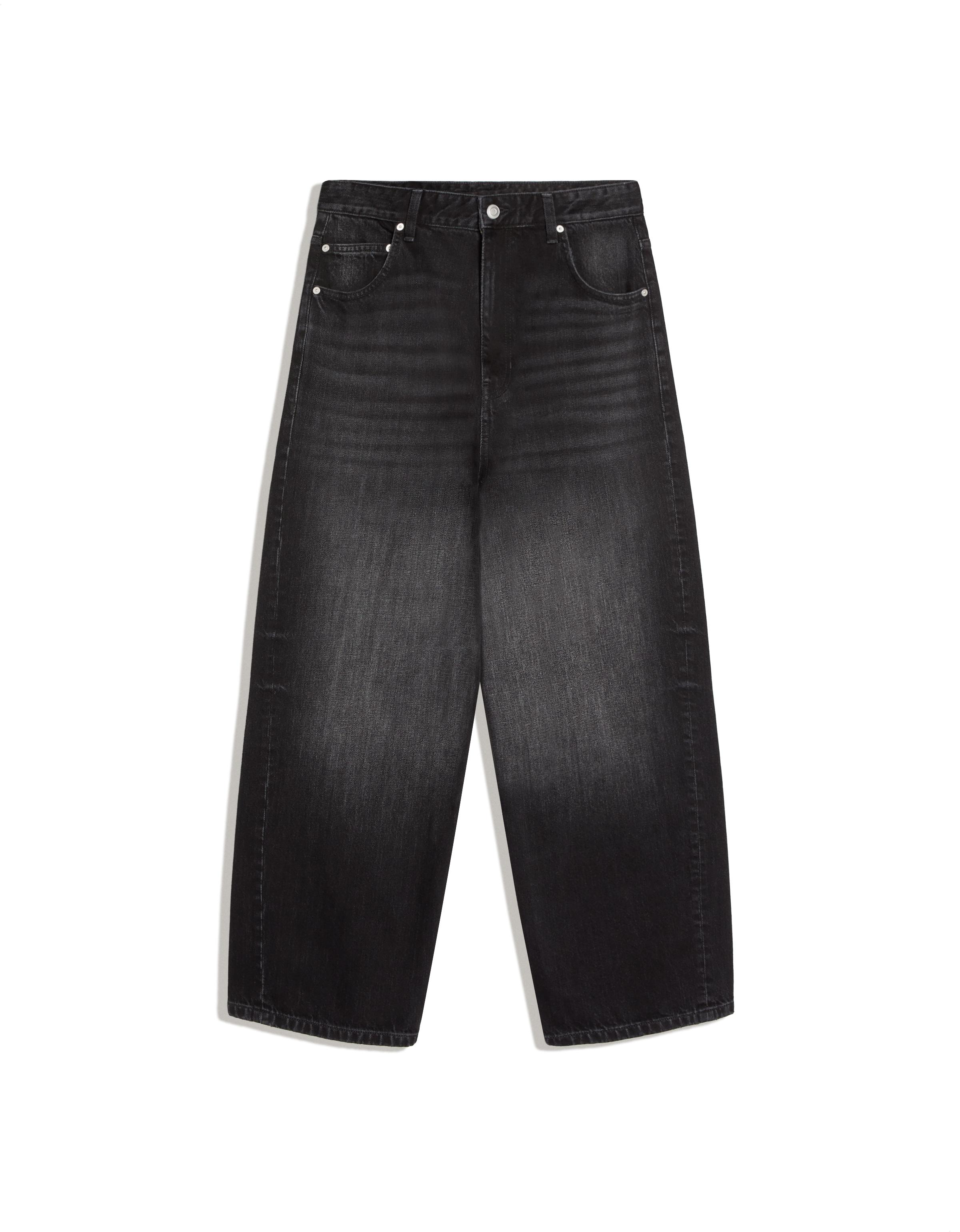 Embroidered neobarrel jeans — Black