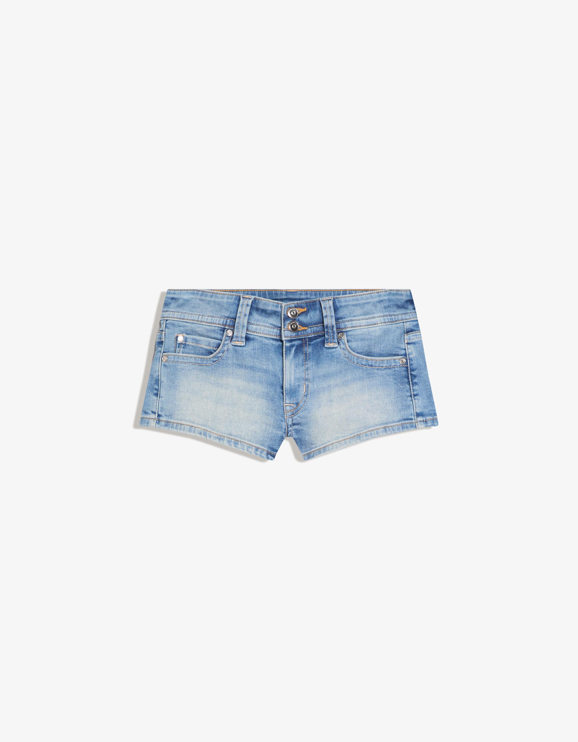 Denim mini shorts