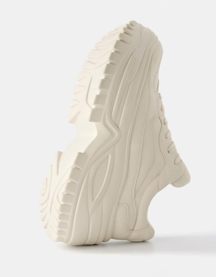 Sapatilhas multipeças sola volume-Cru-1