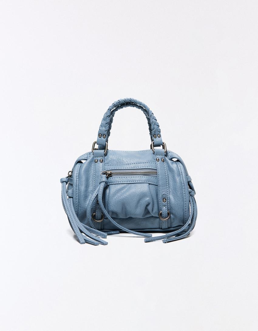 Mini Bowlingtasche-Ausgewaschenes Blau