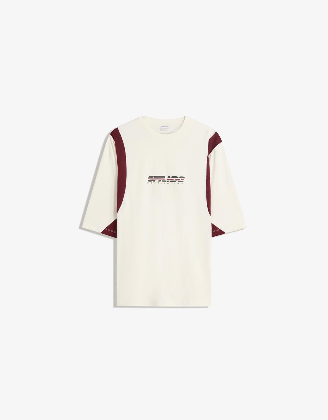 Boxy-fit short sleeve print T-shirt