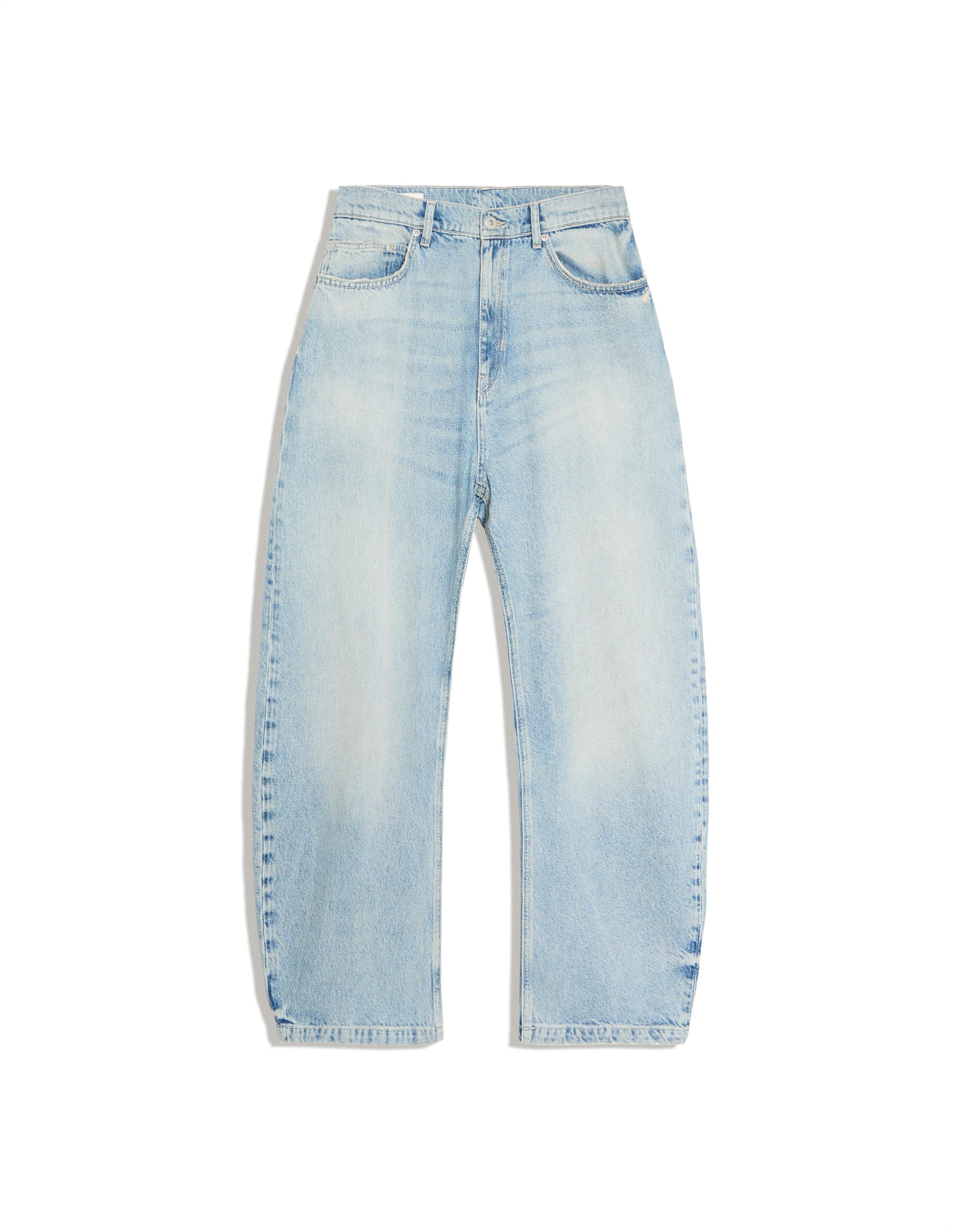 Twisted barrel jeans — Light blue