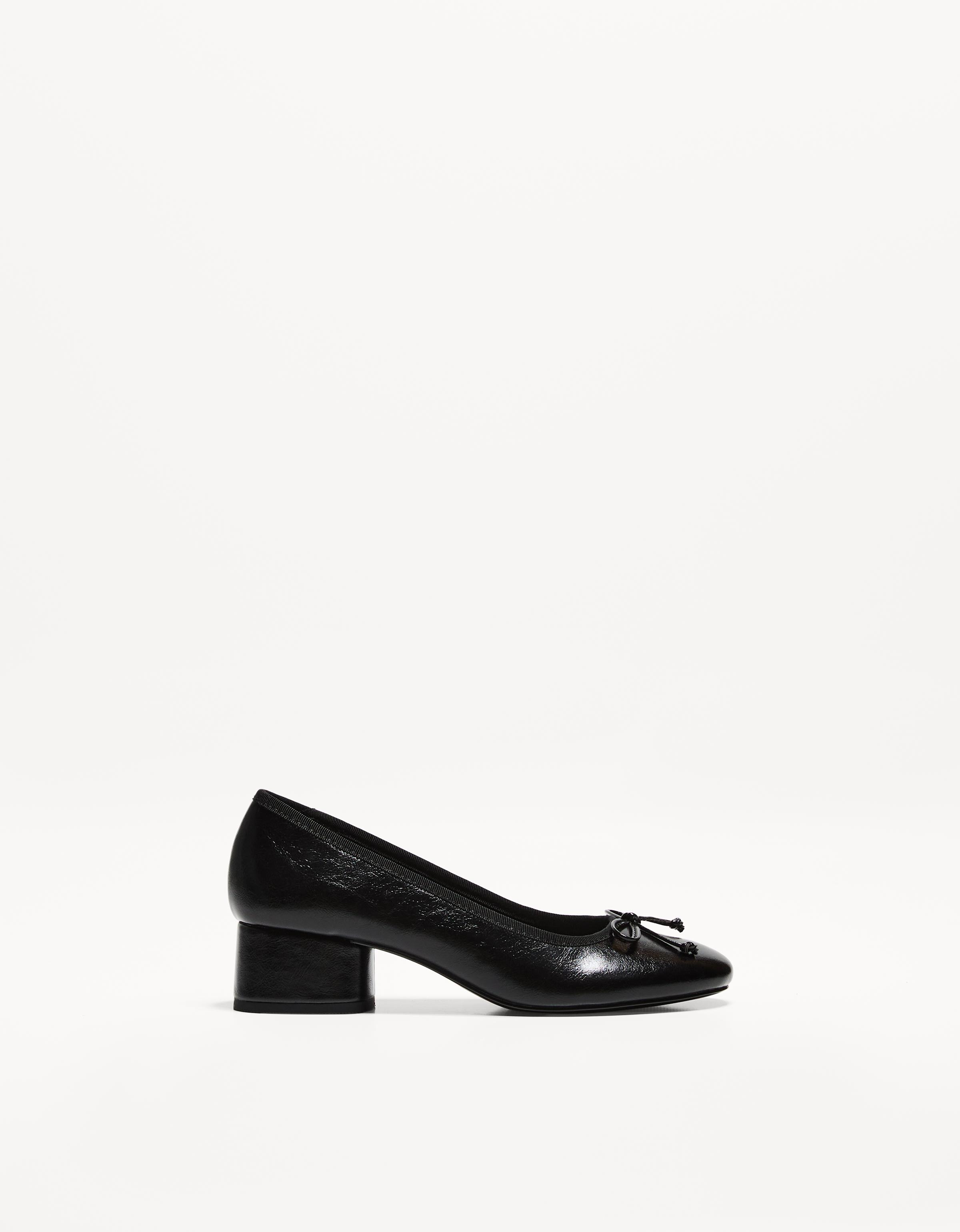 Bershka Ballerinas Mit Absatz Damen 36 Schwarz