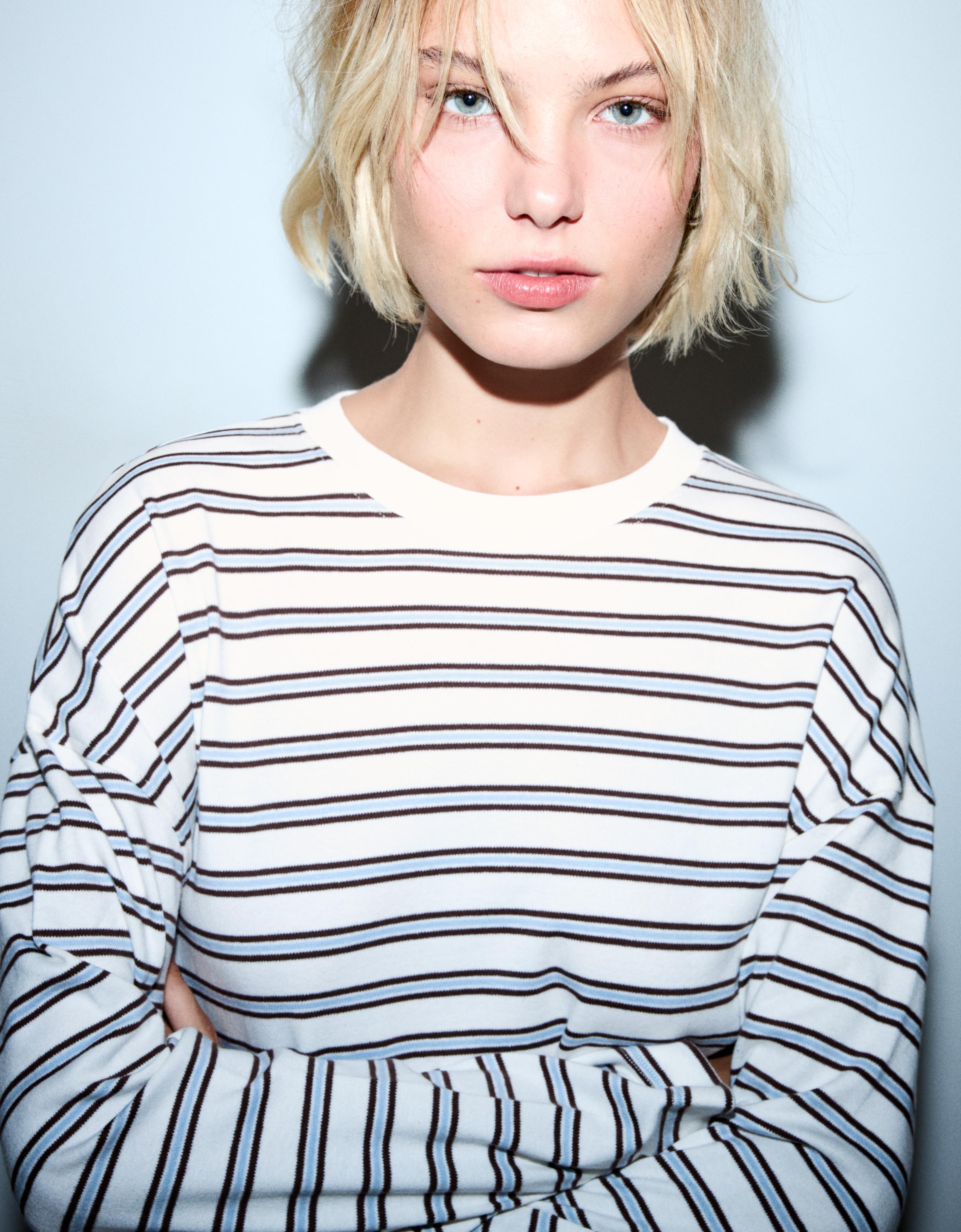 Uzun kollu baskılı tişört - Görsel 140