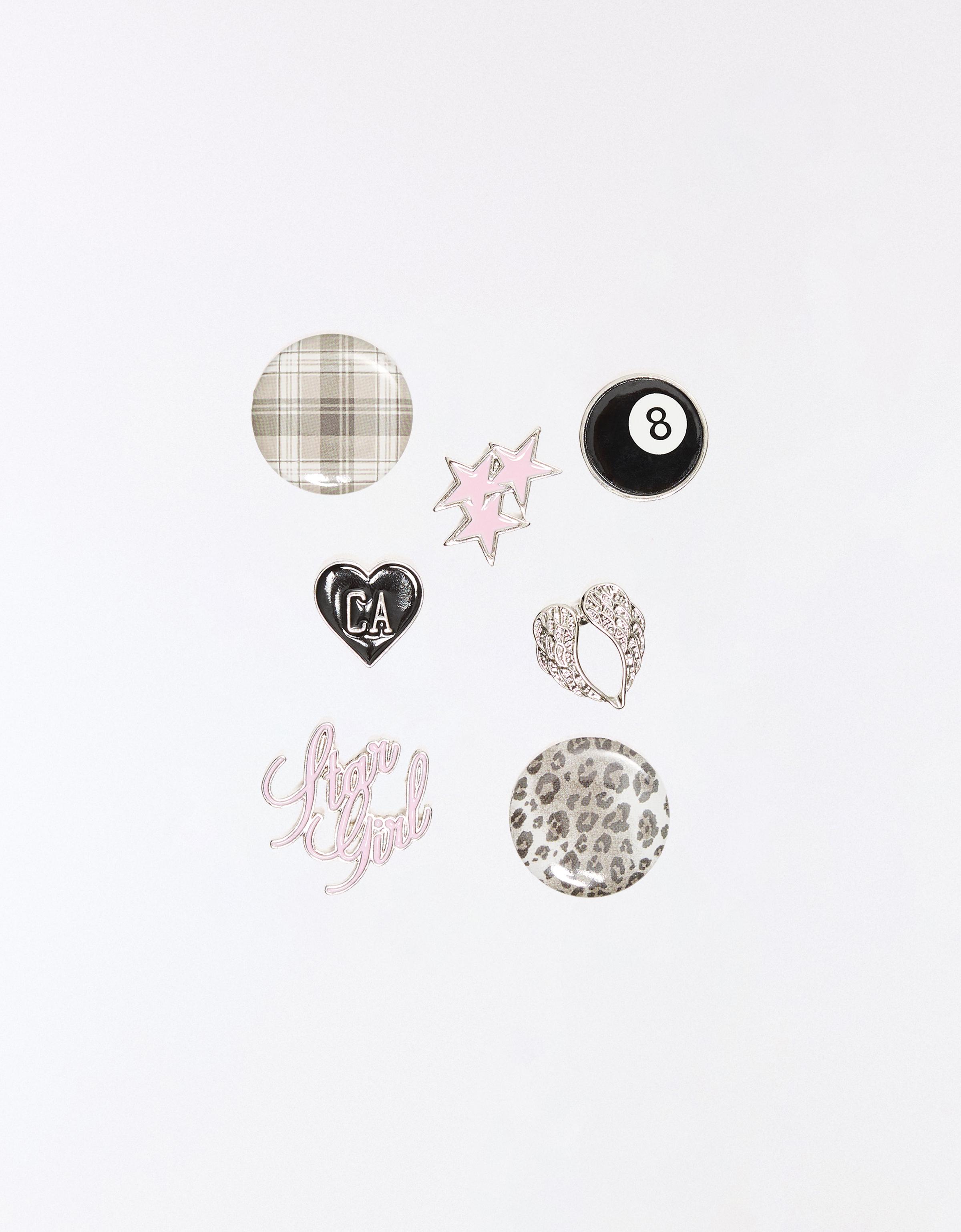 Pack of assorted pins — Pink