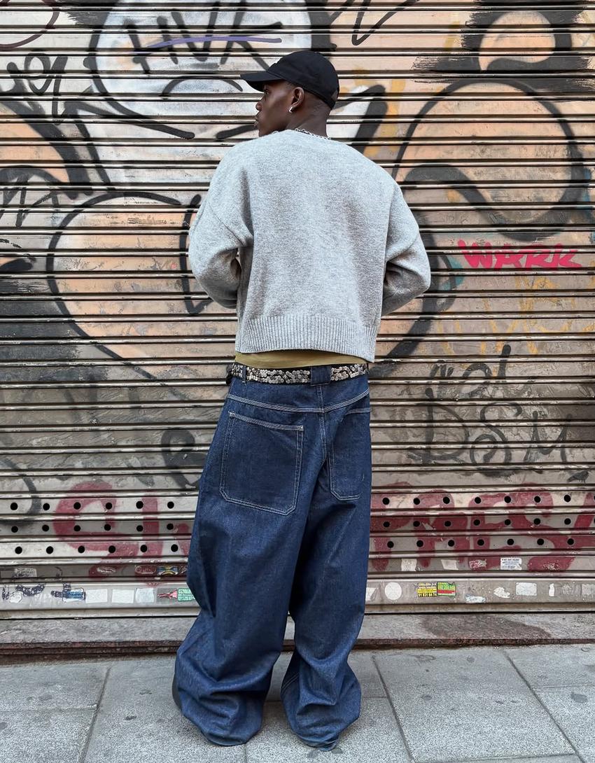 Cropped-Pullover-Grau
