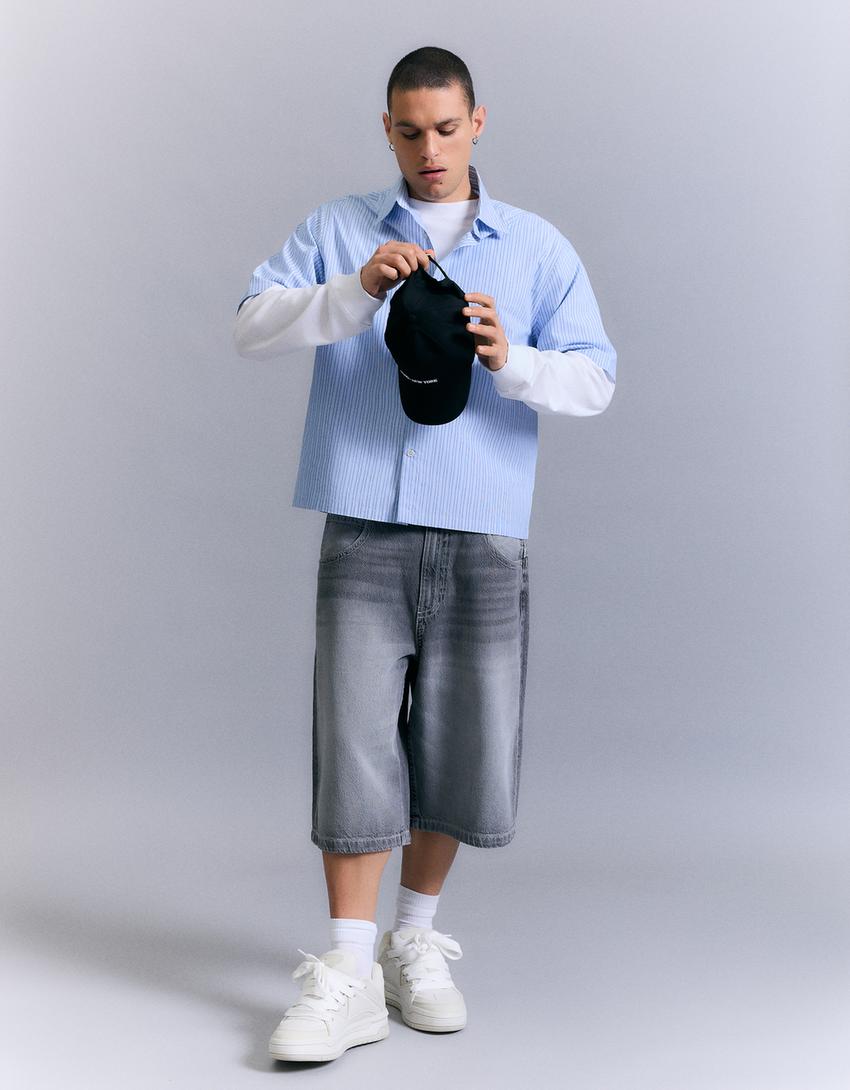 Sapatilhas volume tipo skate homem-Branco-1