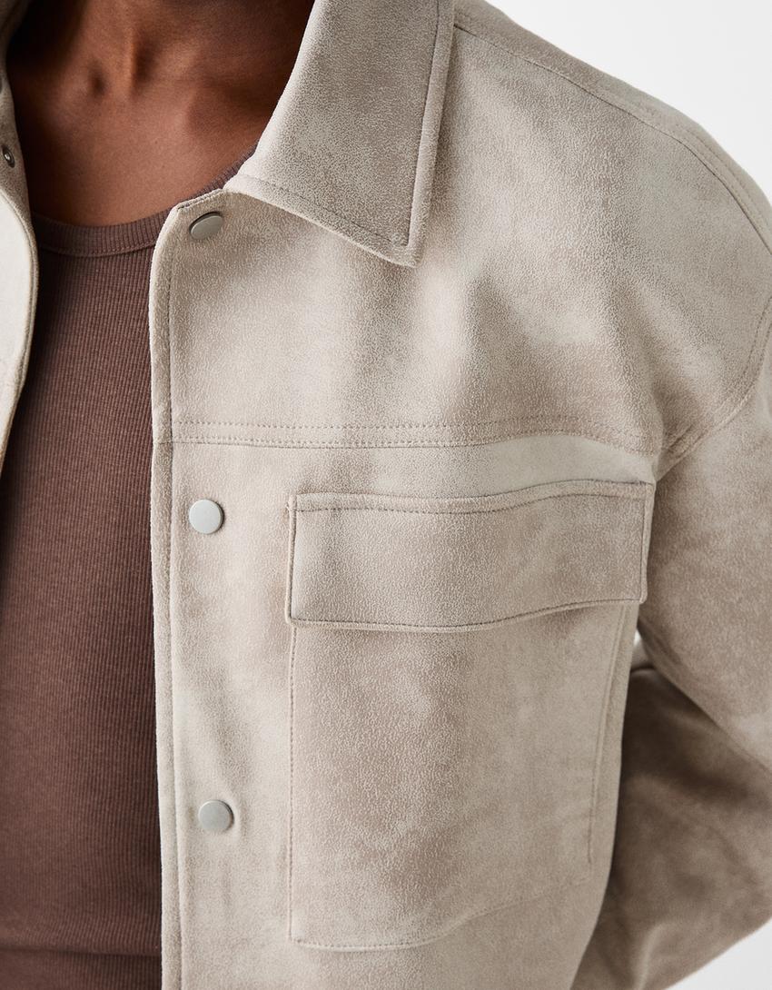 Veste trucker imitation suédine-Pierre-5