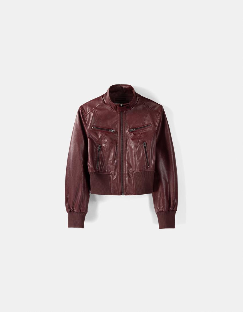 جاكيت من الجلد الاصطناعي-عقيقي-4