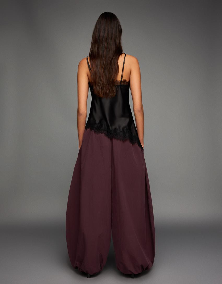 Bloomer trousers-Maroon