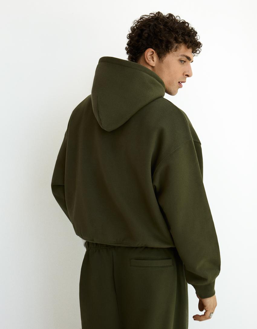 Sudadera capucha-Verde