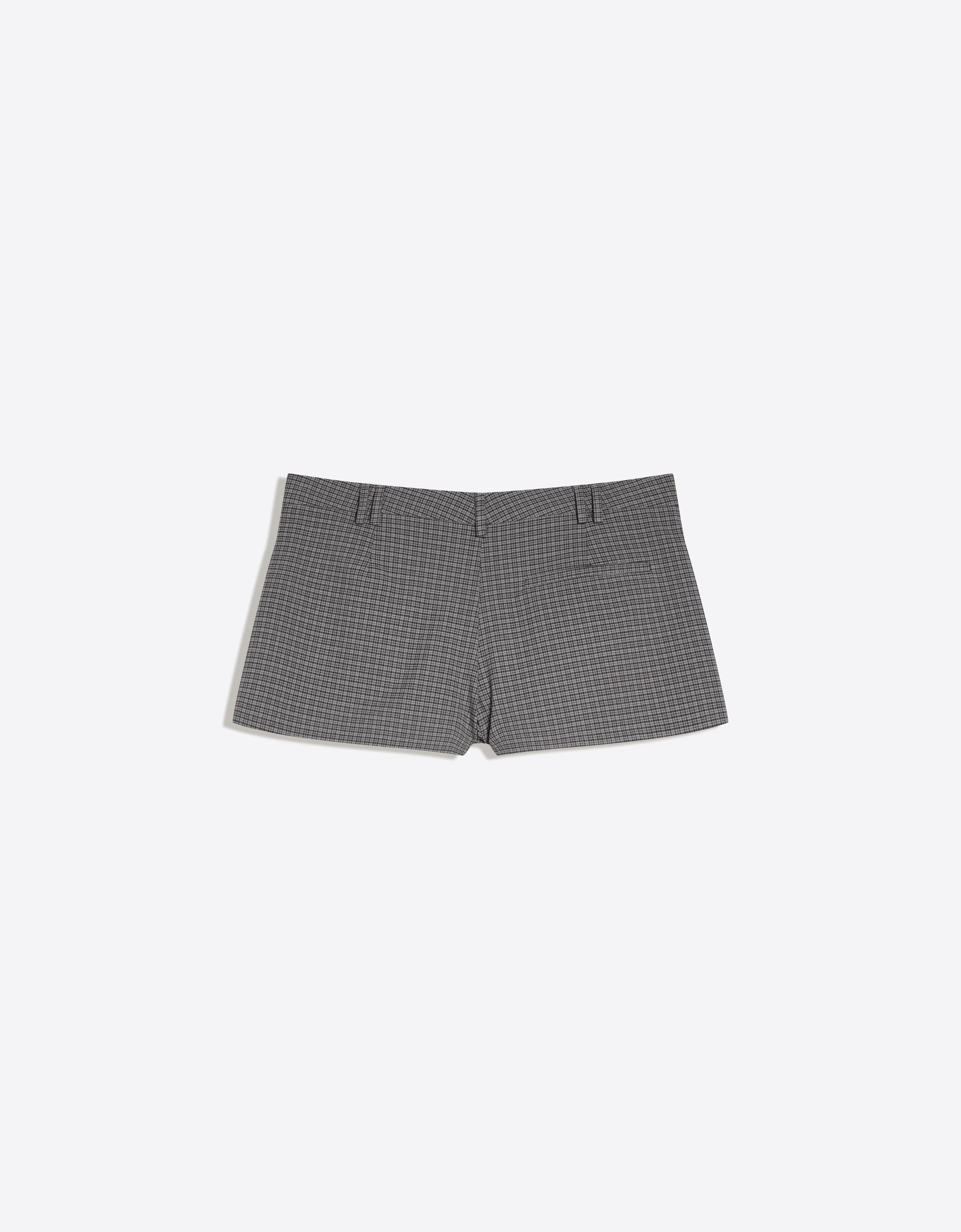 Mini shorts with belt loops