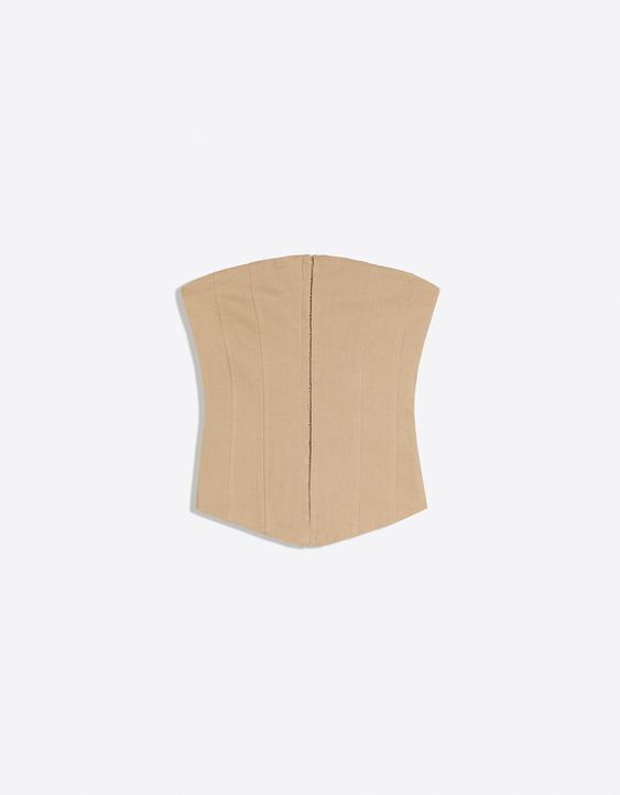 Gorsetowy top bandeau
