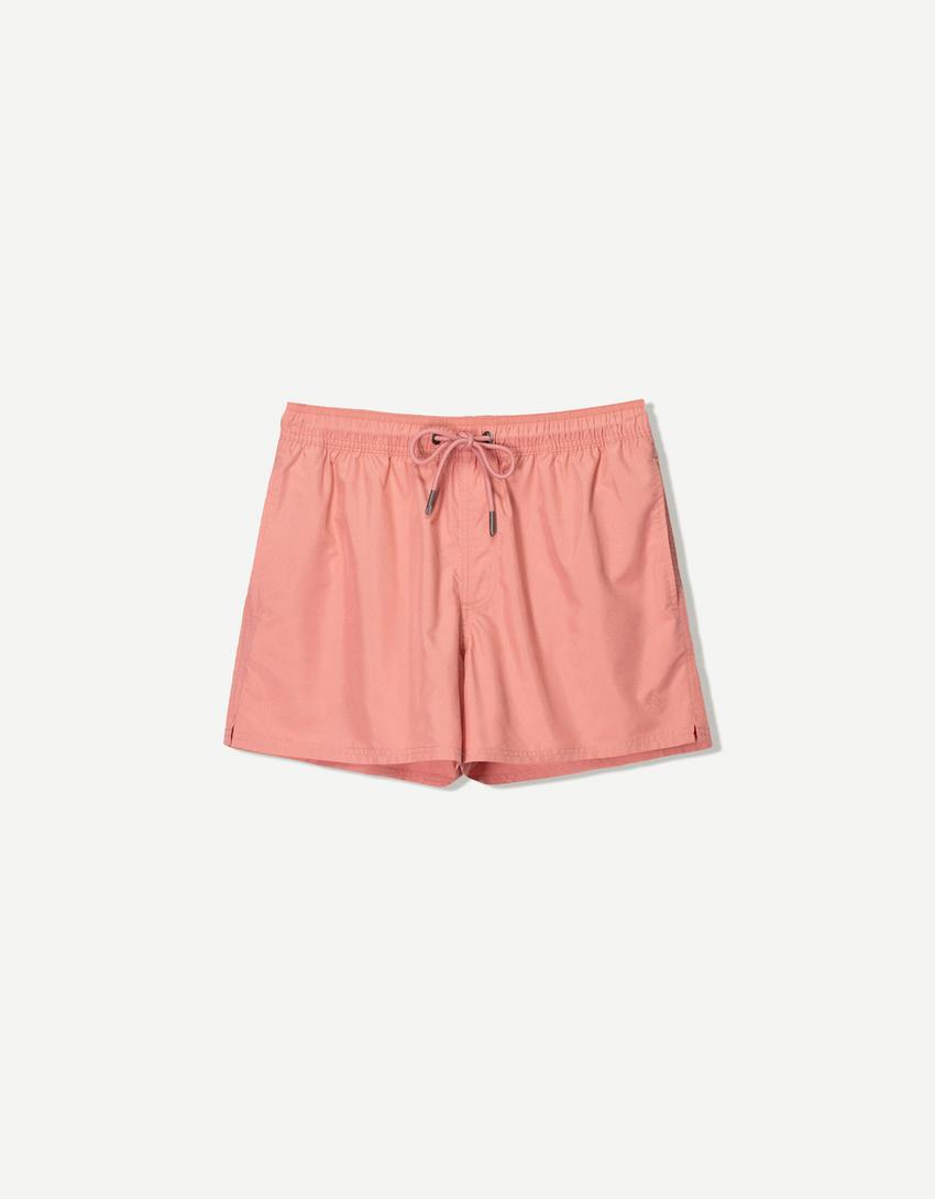 Plain swimming trunks-Salmon