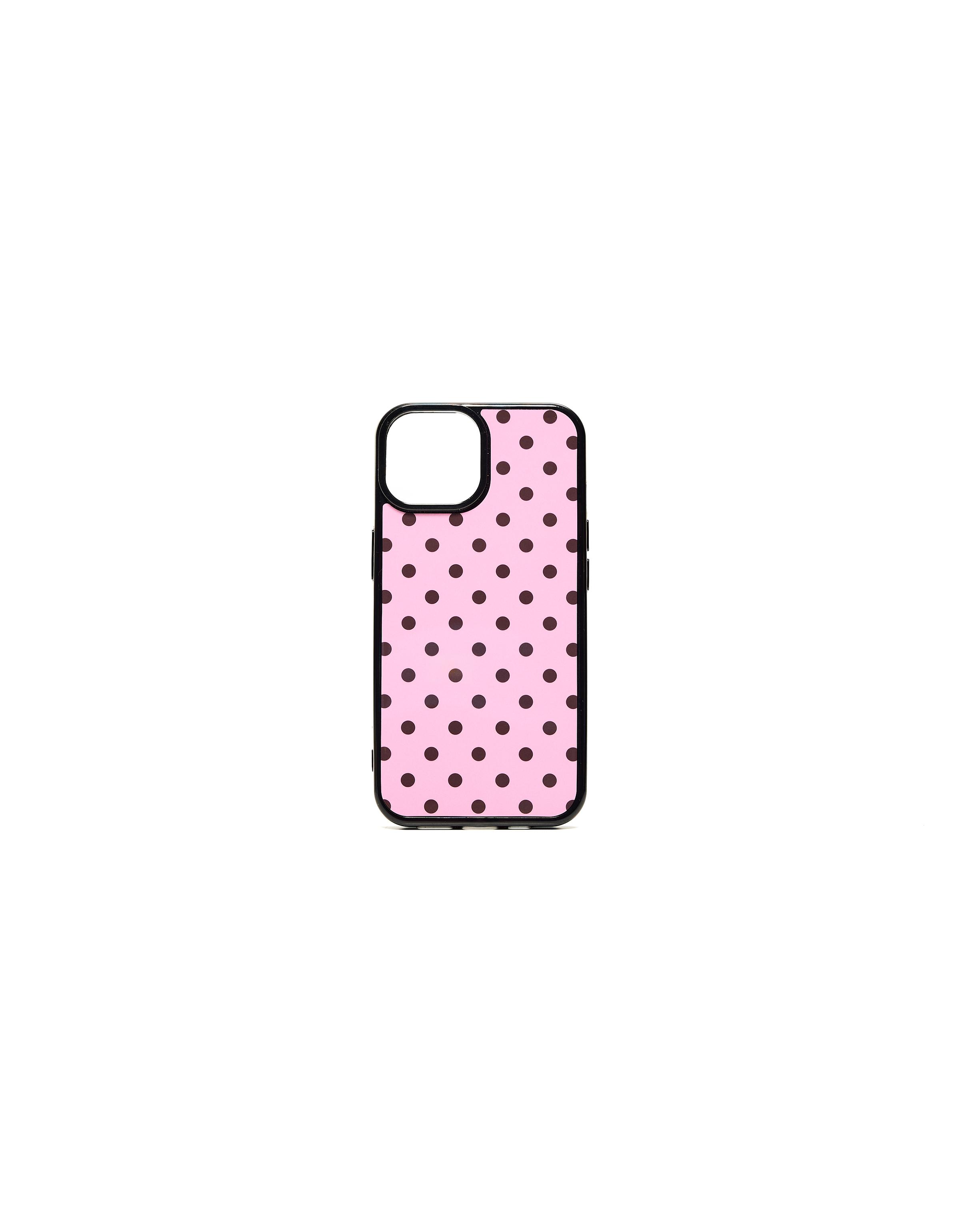 Polka dot mobile phone case — Pink