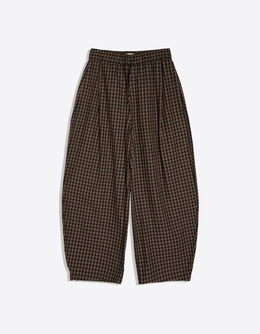 Check joggers-Black