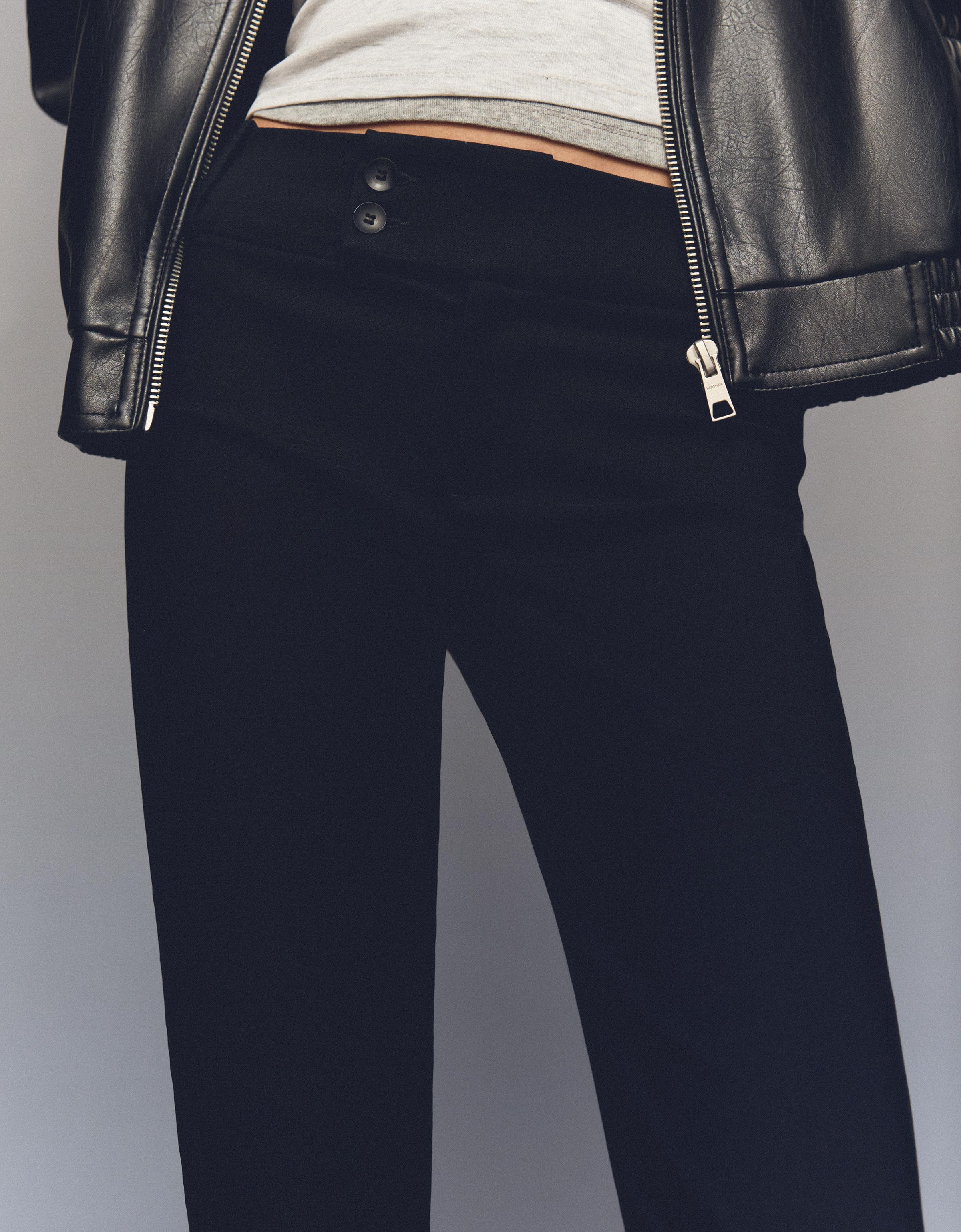 Bengaline flared trousers — Black