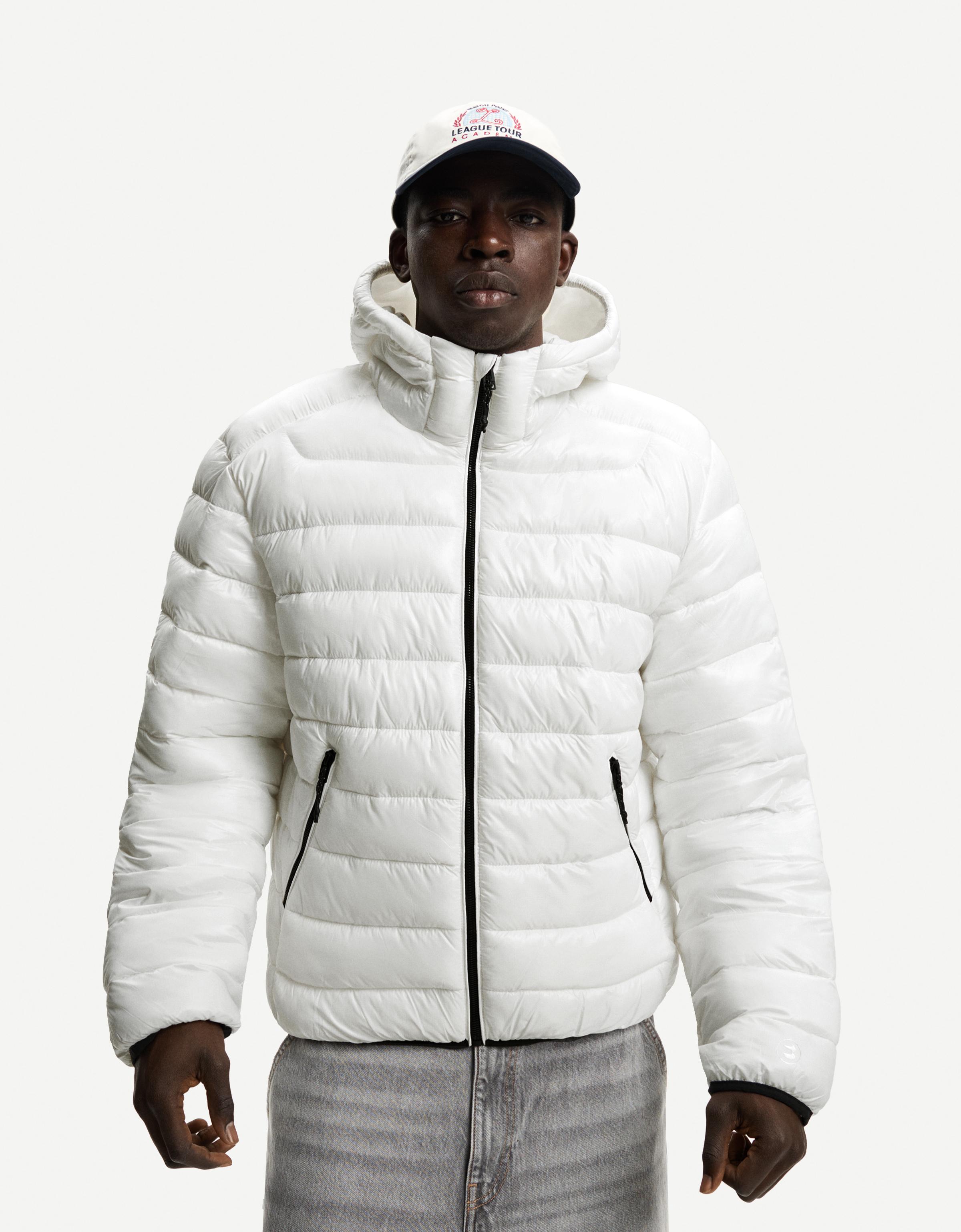 Bershka Leichte Steppjacke Herren L Weiss