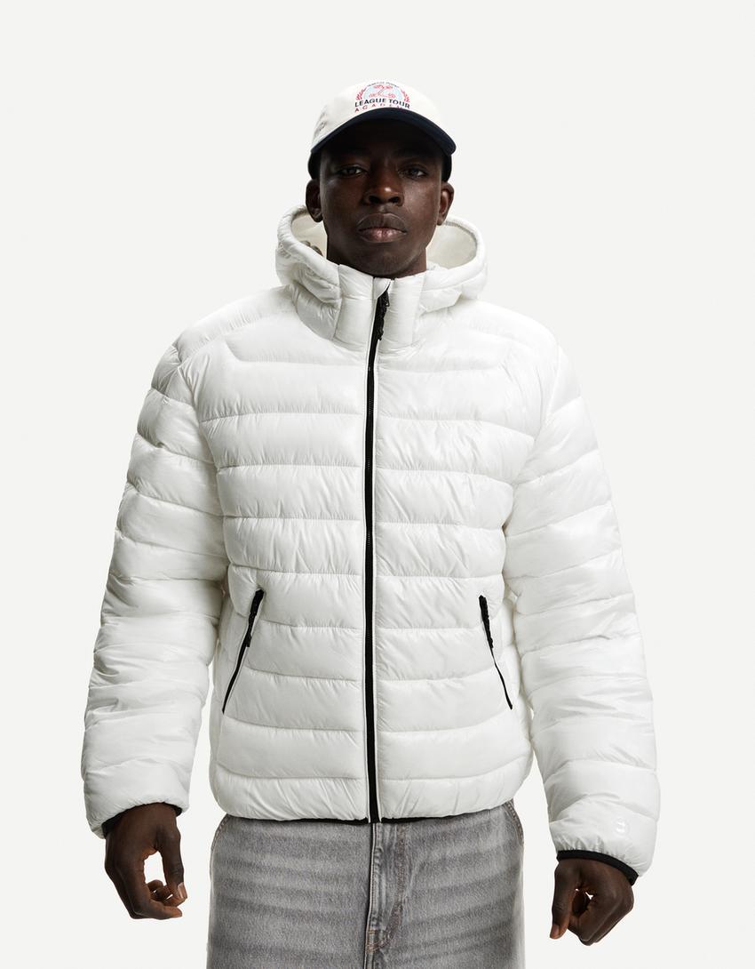 Lightweight puffer jacket-White