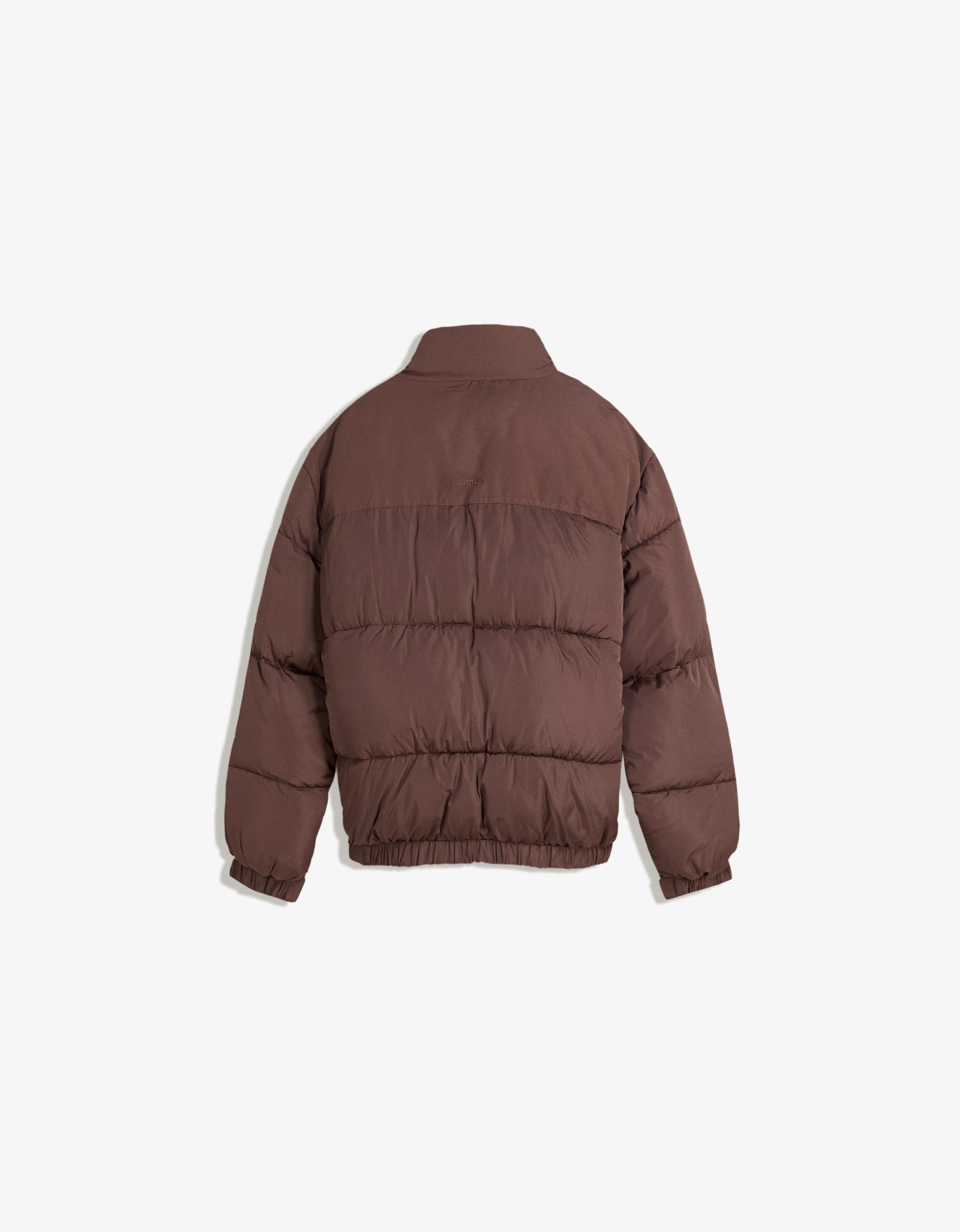 Technical puffer jacket — Brown