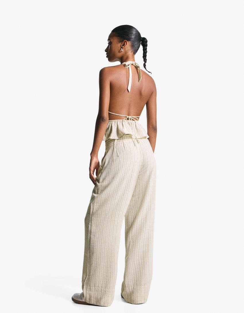 Halter top-Camel-1