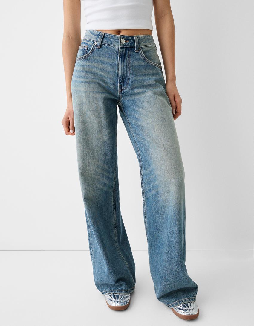 Jean large-Bleu lavé-2