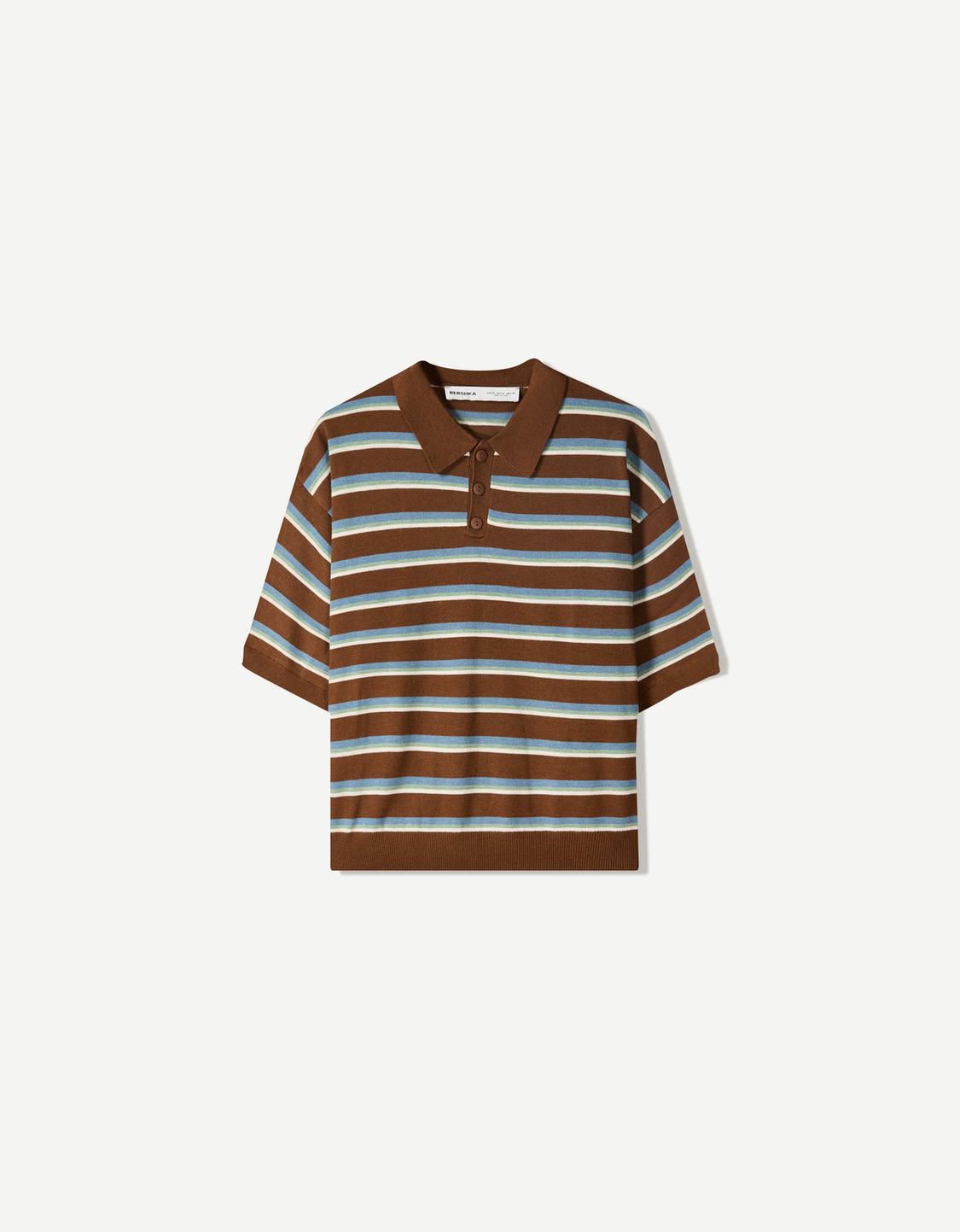 Striped polo shirt