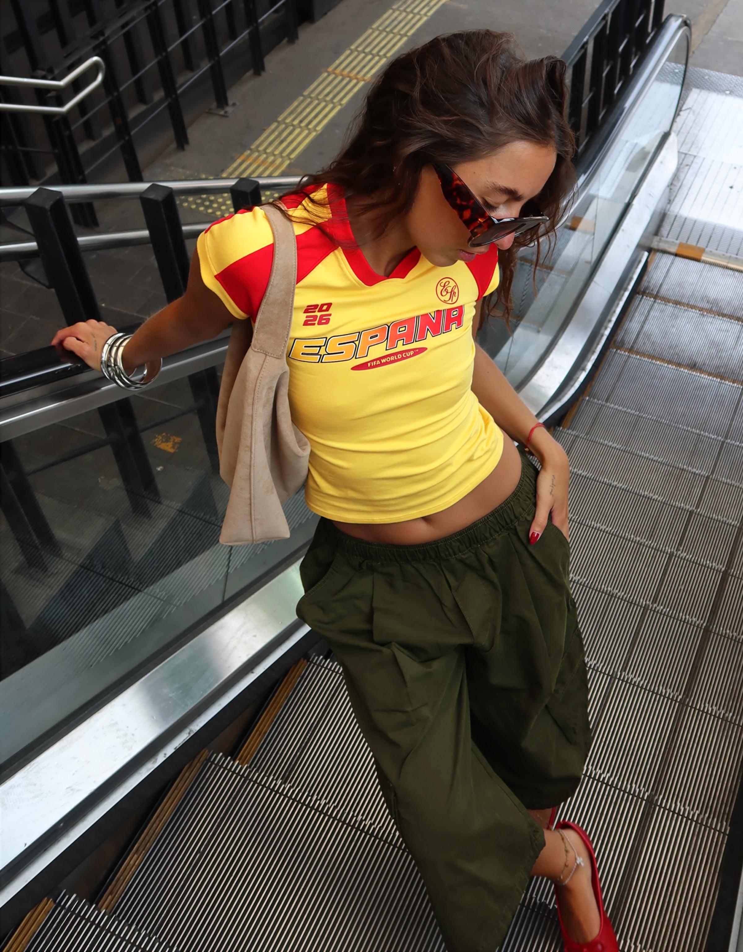 Spain FIFA WORLD CUP™ V-neck T-shirt — Red