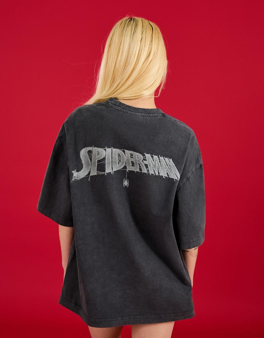 SPIDER-MAN short sleeve T-shirt-Grey