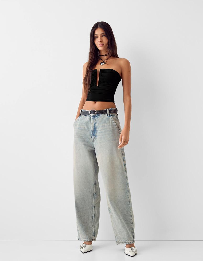 توب قصير ملتف-أسود-3