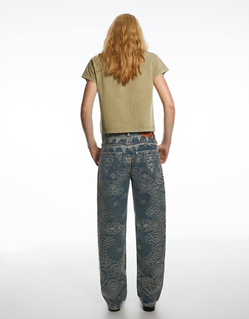 Baggy jeans ARIES X BERSHKA-Light blue