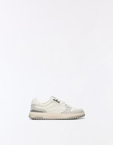 Panelled casual trainers — WHITE 1