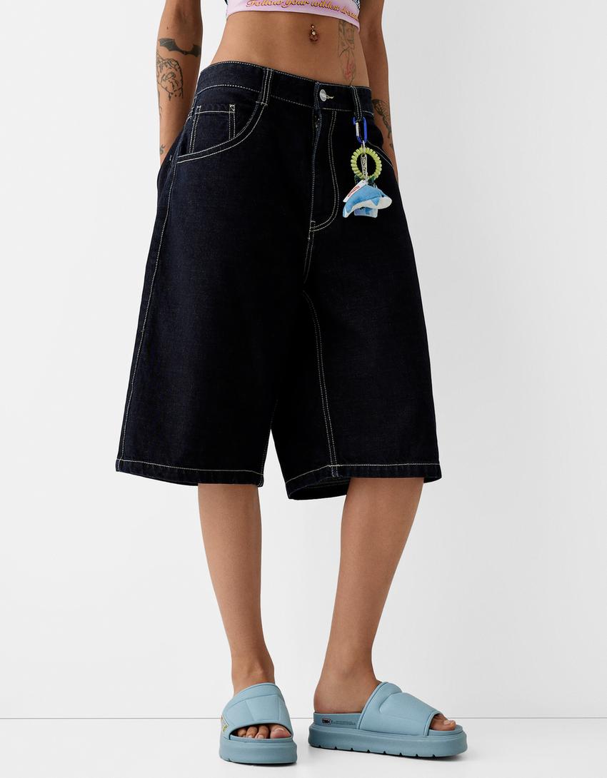 Bermuda jort BERSSSHKA X SSSTUFFF fil multicolore-Marine-2