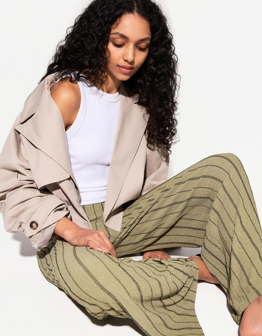 Pantalón bámbula-Kaki
