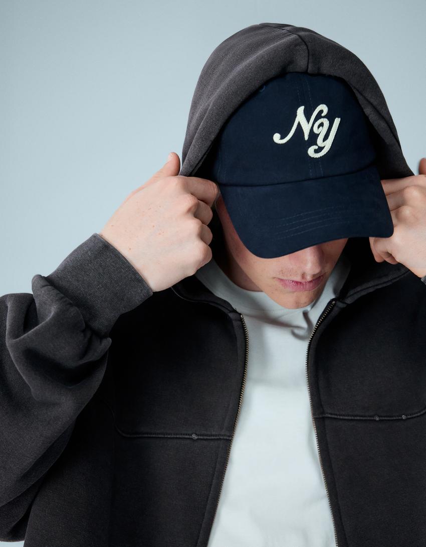 Kurzes Boxy-Sweatshirt mit Reißverschluss-Grau