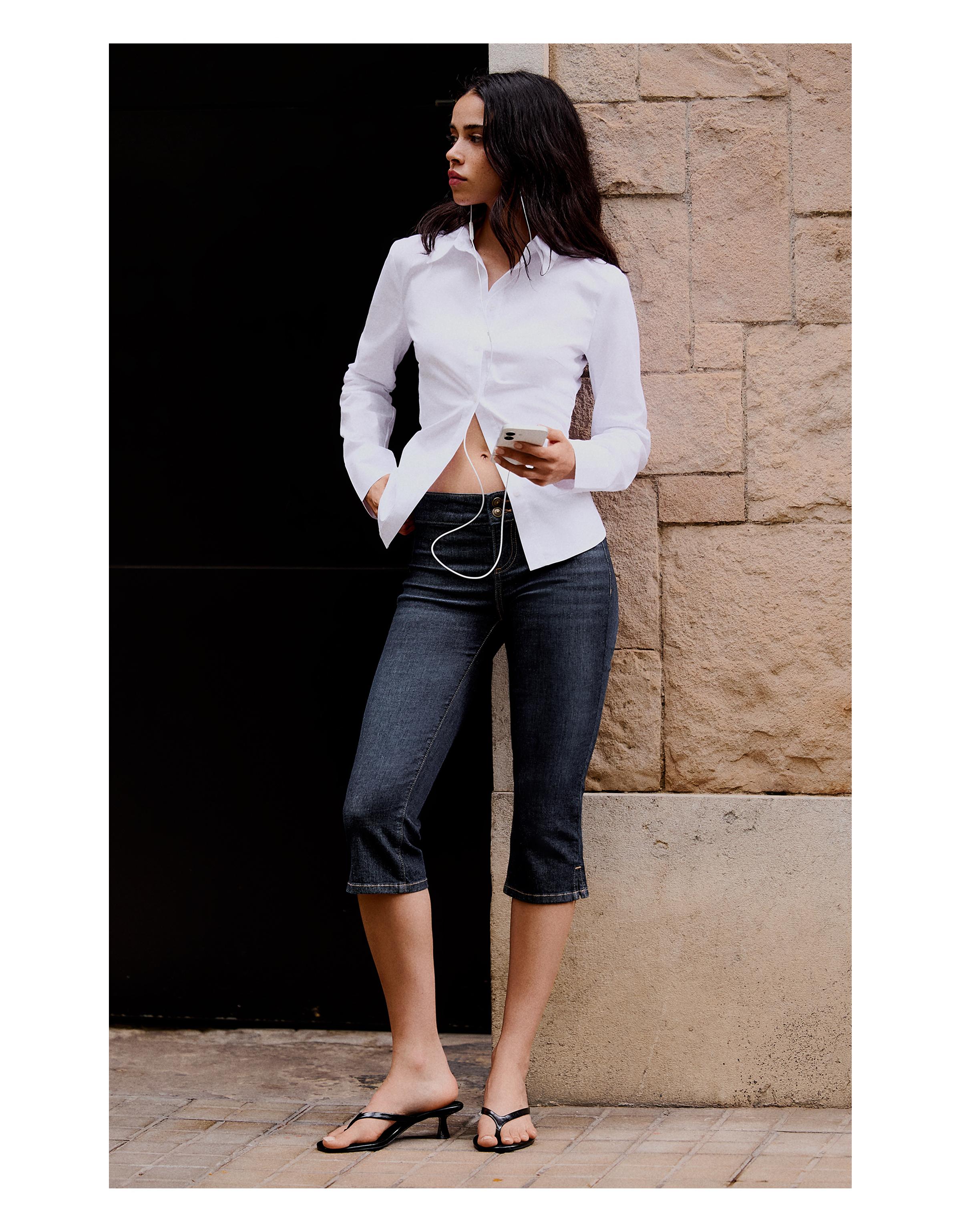 Denim capris — Blue