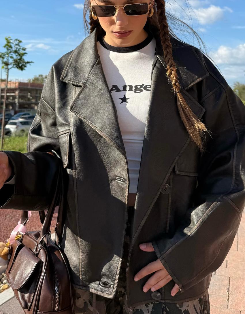 Printed long sleeve T-shirt-Off white